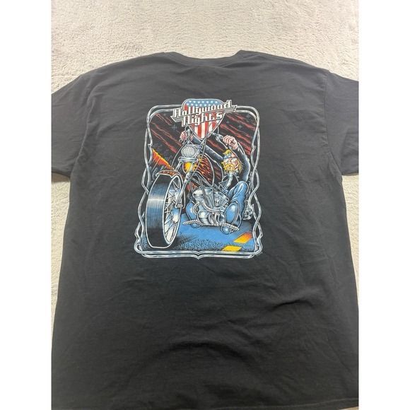 Gildan Other - The Bob Seger Experience Hollywood Nights Black‎ Graph Tshirt XL Motorcycle